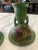 Art Deco 1940s Style Roseville Style Pottery Candlestick Holders - a Pair For Sale - Image 3 of 11