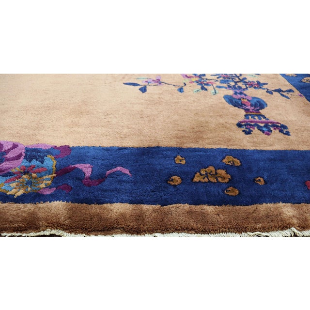 Antique Art Deco Chinese Rug For Sale - Image 4 of 13