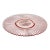 Early 20th C Art Deco Hollywood Regency Boho Chic Depression Era Pink Glass Starburst Charger For Sale