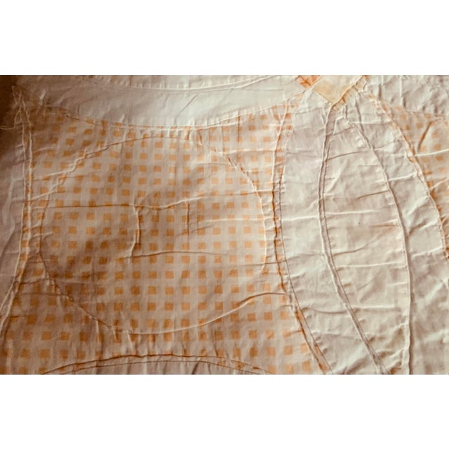 Charming 1920s Double Wedding Ring Quilt For Sale - Image 16 of 18