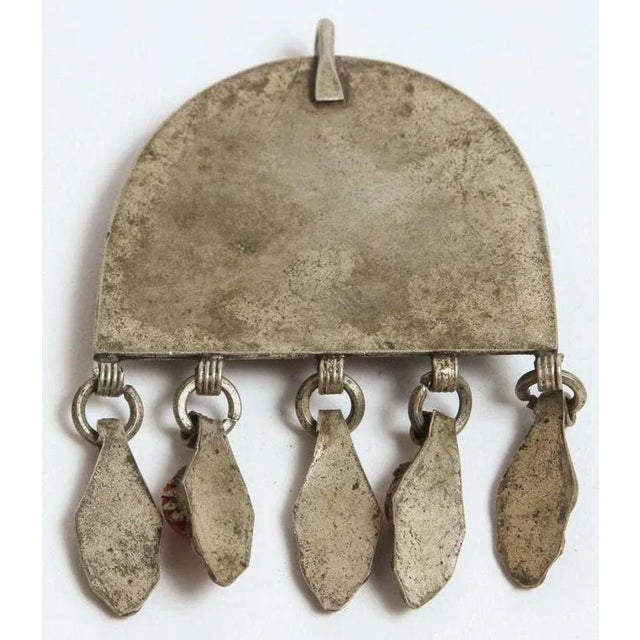 Metal Vintage Moroccan Pendant Fibula Pin Brooch For Sale - Image 7 of 7
