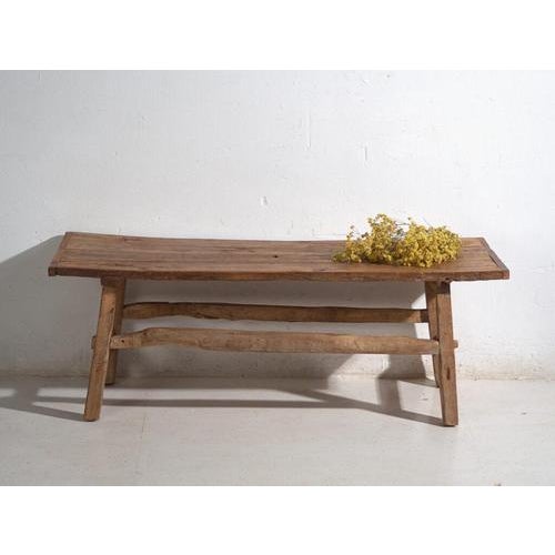 Antique Chinese Qing Dynasty Kang Table in Pine For Sale - Image 10 of 11