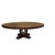 Large Round Walnut Dining Table, Expandable For Sale - Image 4 of 12