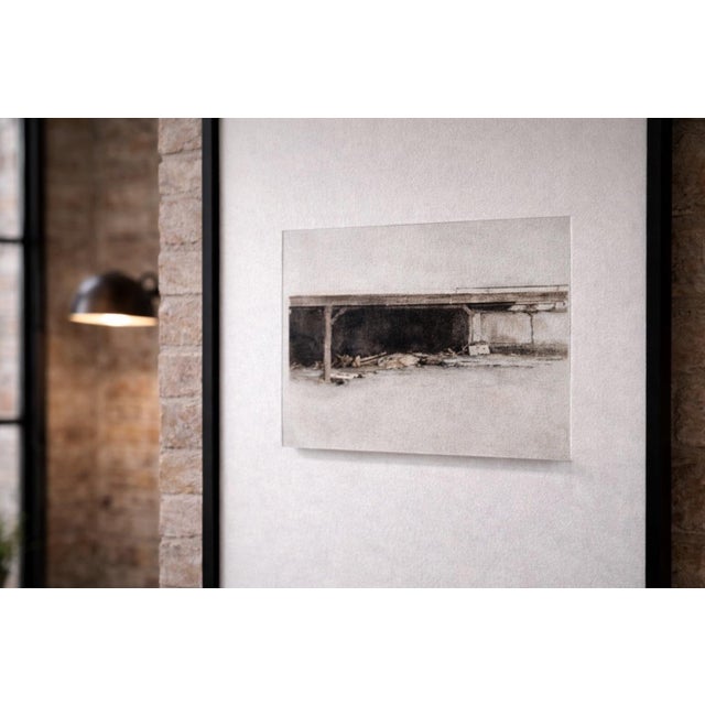 Mid 20th Century Outbuilding Studies From Kuerners — Wyeth Study Series, Set of Four Float Mounted Prints, Gallery Framed (20” X 30”) For Sale - Image 9 of 11