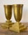 Brass Vintage Brass Pedestal Urns - A Pair For Sale - Image 8 of 12