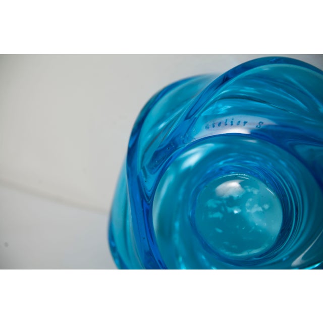 Handmade Swirl Murano Glass Candleholder by Vistosi, 2014 For Sale - Image 17 of 18