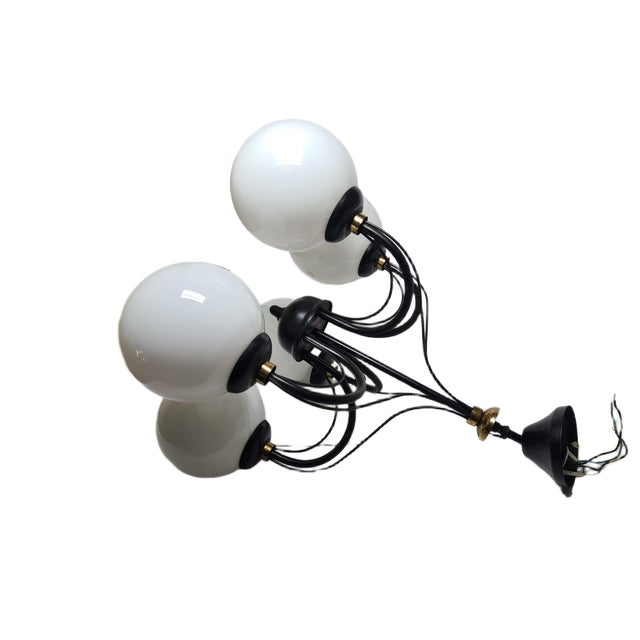 Vintage Art Nouveau Chandelier, Poland, 1970s For Sale - Image 12 of 15