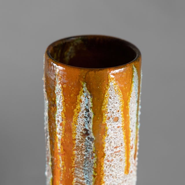 Claudio Pulli Ceramic Vase, 1970, in Good conditions. Designed 1970 to 1979 This piece has an attribution mark, I am sure...