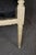 Black Pair Attributed Maison Jansen French Louis XVI Style Distressed Painted Bergeres For Sale - Image 8 of 13
