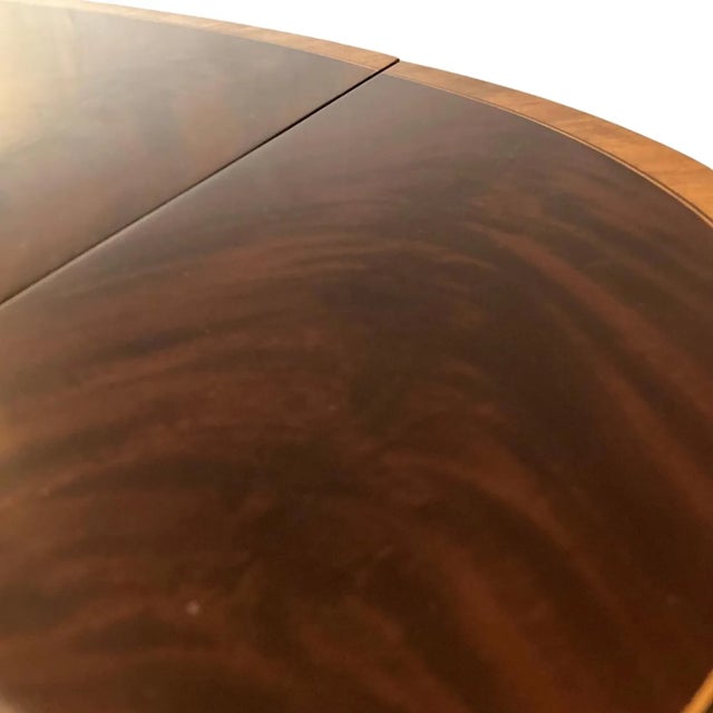 Late 20th Century Pair of Fine Hepplewhite Style Pembroke Mahogany Inlaid Tables by Councill Craftsman For Sale - Image 14 of 17