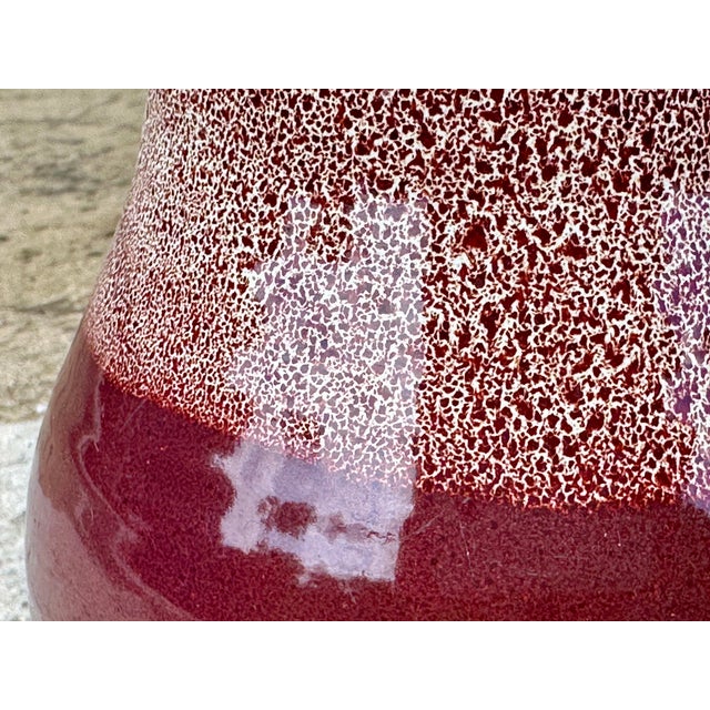 Studio Pottery Jug in Reddish-Brown with White Foam Glaze from Töpferhof Römhild, Germany, 1960s For Sale - Image 6 of 15