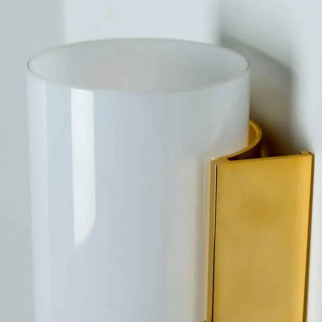 Opaline Glass Wall Lights from Glashütte Limburg, 1970, Set of 2 For Sale - Image 10 of 16