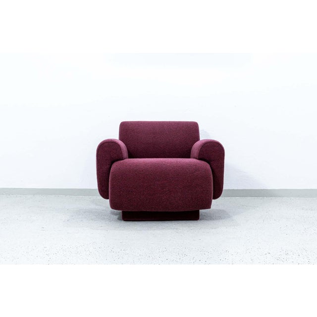 An armchair designed by Eberhard Geißler, produced at the Oelsa Furniture Factory in Rabenau, East Germany, in 1978. This...