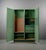 Industrial Vintage Cabinet in Green, 1950s For Sale - Image 3 of 18