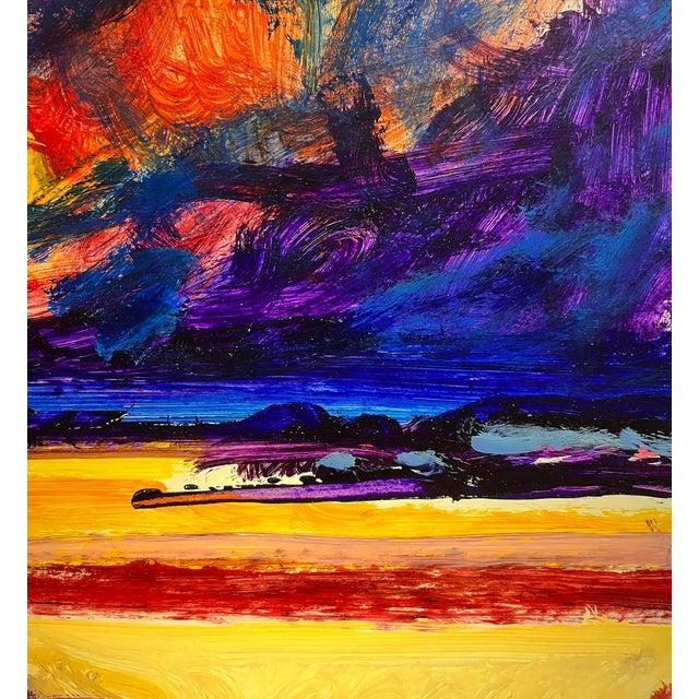 Jean Krille, Landscape 132, Oil on Canvas, 1988 For Sale - Image 8 of 11