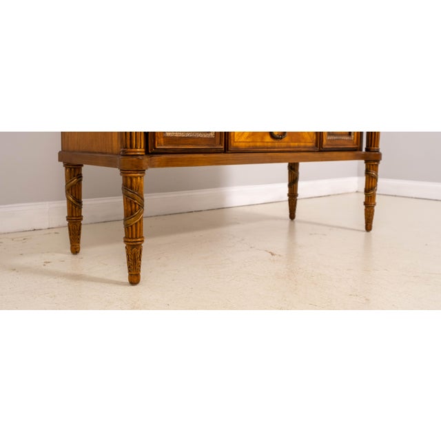 French Louis XVI Style Walnut Finish Sideboard For Sale - Image 15 of 18