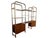 Splendid walnut, tubular chrome and glass Founders shelving unit designed by Jack Cartwright. Circa 1970-80. The highest...