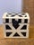 Vintage Tessellated Bone Box with Black & White Geometric Designs