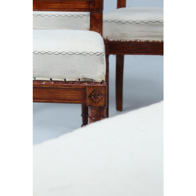 Brown Directoire Dining Chairs, Set of 6 For Sale - Image 8 of 15
