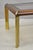 Mid-Century Modern Vintage Lane Mid Century Modern Sculpted Brass Metal Wood Glass Top Coffee Table For Sale - Image 3 of 14