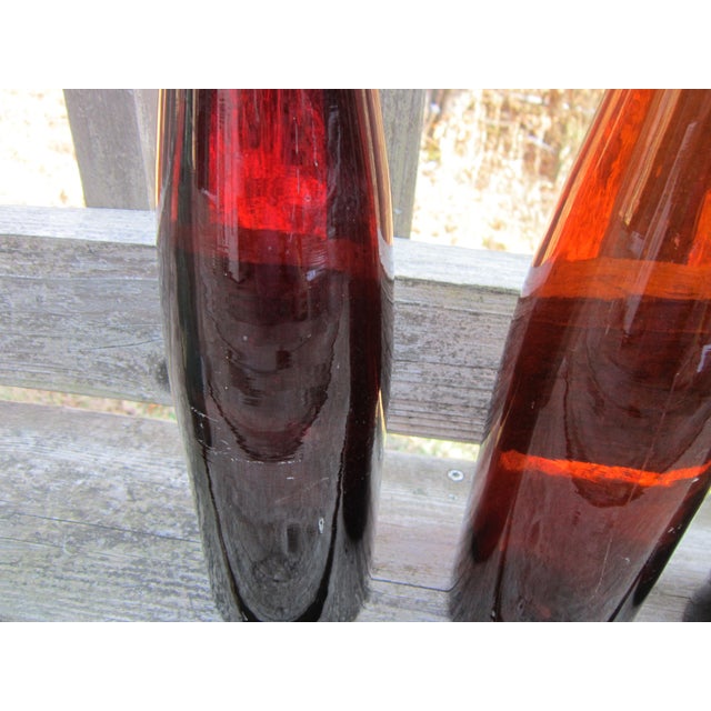 Antique Hock Wine Bottle Lot, Tall Long Neck- Gorgeous Set With a Story For Sale In Indianapolis - Image 6 of 18