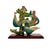 Late 20th Century Chinese Warrior on Phoenix Roof Tile Sculpture on Stand, Folk Art, 12.5"h For Sale In Tulsa - Image 6 of 9