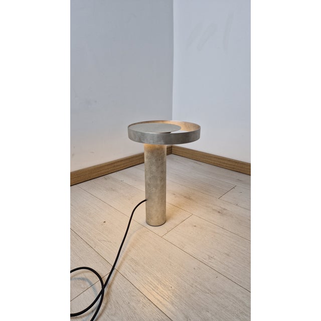 Mod Circle Table Lamp in Silver Metal by Massimo Tonnettos for Venicem, in Very Good conditions. Designed from 2000 I have...