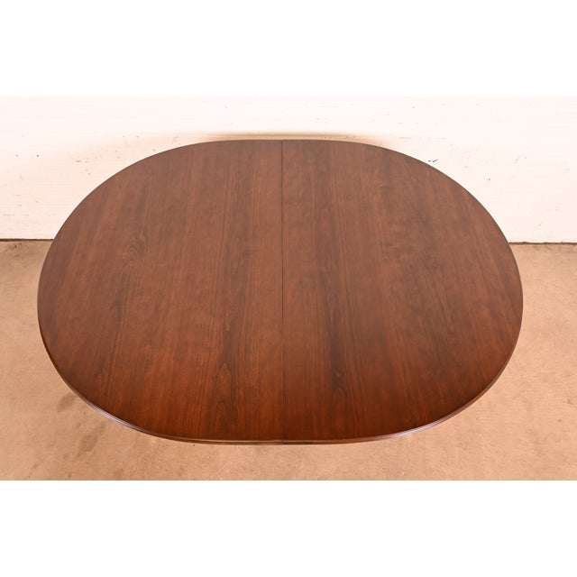 Kindel Furniture French Regency Louis XVI Cherry Wood Extension Dining Table, Newly Refinished For Sale - Image 9 of 15