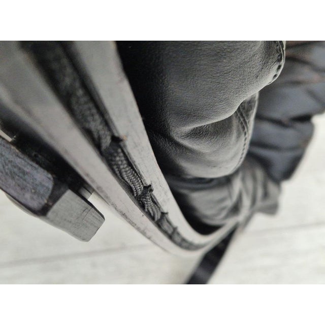 Black Norwegian Siesta Lounge Chair in Black Leather & Bentwood by Ingmar Relling for Westnofa, 1970s For Sale - Image 8 of 18