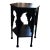 Global Views Moorish-Style Black Side Table / Accent Table For Sale