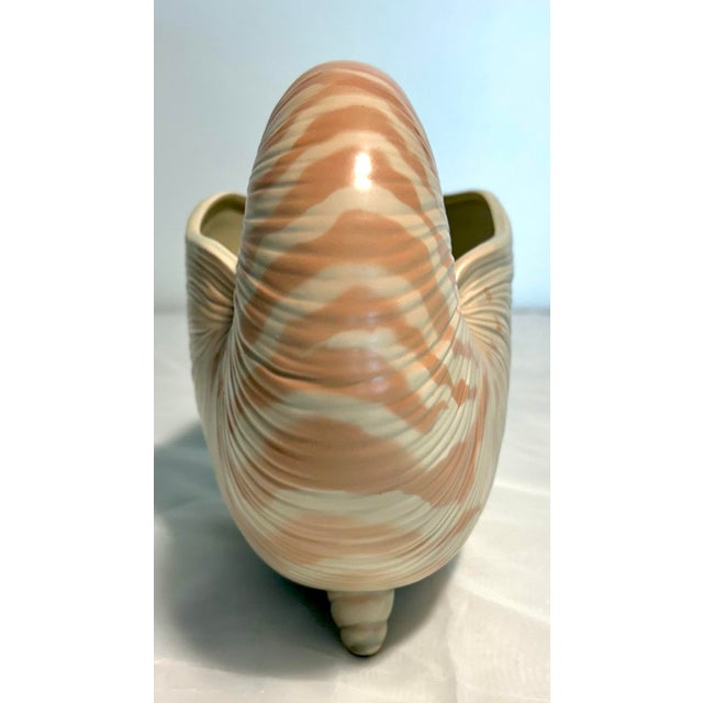 Fitz and Floyd Mid Century Modern Fitz and Floyd Nautilus Seashell Planter For Sale - Image 4 of 6