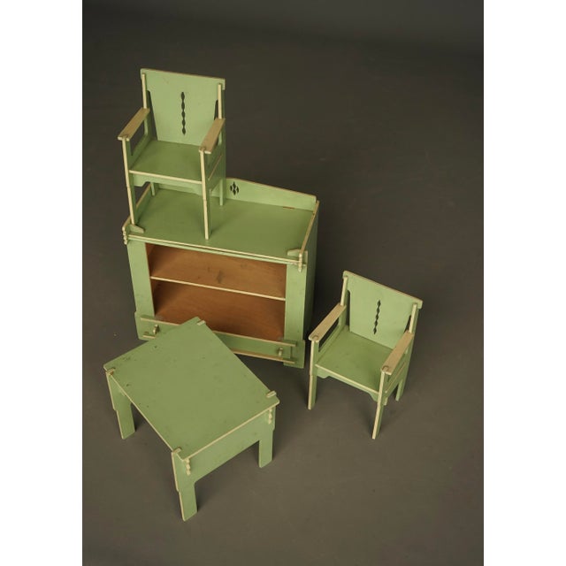 Art Deco Hague School Dutch Childrens Toy Furniture, 1930s, Set of 4 For Sale - Image 14 of 14