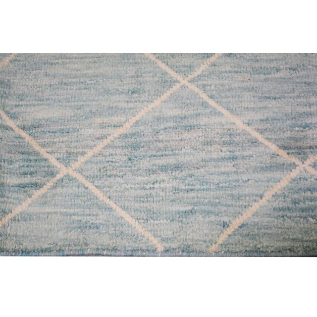 Shabby Chic Moroccan Hand Knotted Modern Rug With Natural Color Organic Wool Soft Texture,5'7"x8'5" For Sale - Image 3 of 5