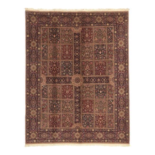Vintage Persian Style Charbagh Rug - 07'10 X 09'11 For Sale