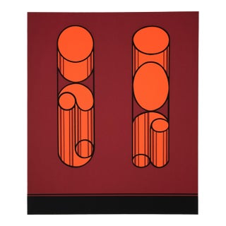 1970s Josef Albers "Formulation : Articulation" Portfolio I Folder 18, Left Side Print For Sale