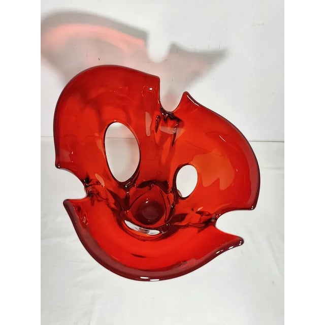 Vintage Italian Glass Vase, 1960s For Sale - Image 6 of 7