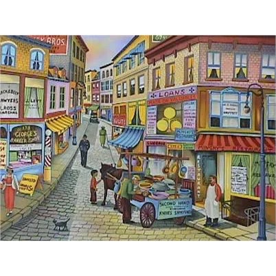 Ari Gradus, Knife Sharpener, Lithograph For Sale