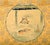 A Japanese hanging scroll attributed to Edo period painter Hanabusa Itcho (1652-1724). The artwork features a silk roundel...