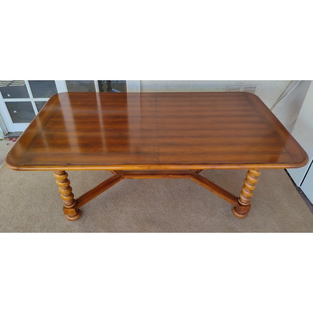 Big 1990s French Barley Twist Style Dining Table For Sale - Image 13 of 13