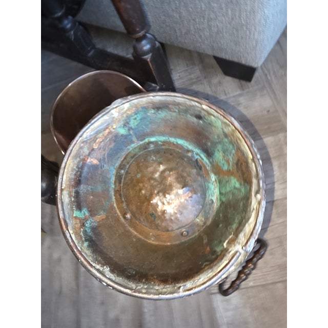 Early 19th Century Antique Copper Helmet Form Scuttle For Sale - Image 5 of 13