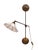 Tiffany Adjustable Brass Wall Lamp, 1960s For Sale - Image 10 of 10
