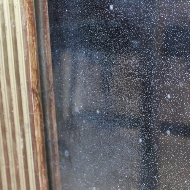 French Neoclassical Giltwood Mirror With Reeded Face, Mid 19th Century For Sale - Image 11 of 11