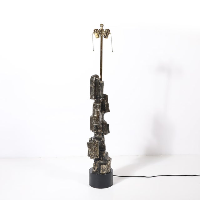 Mid-Century Brutalist Table Lamp by Maurizio Tempestini for Laurel Lamp Co. For Sale - Image 12 of 16