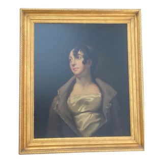 Mid 18th Century Oil Painting of Mrs. Urquhart After Henry Raeburn (1756-1823) For Sale