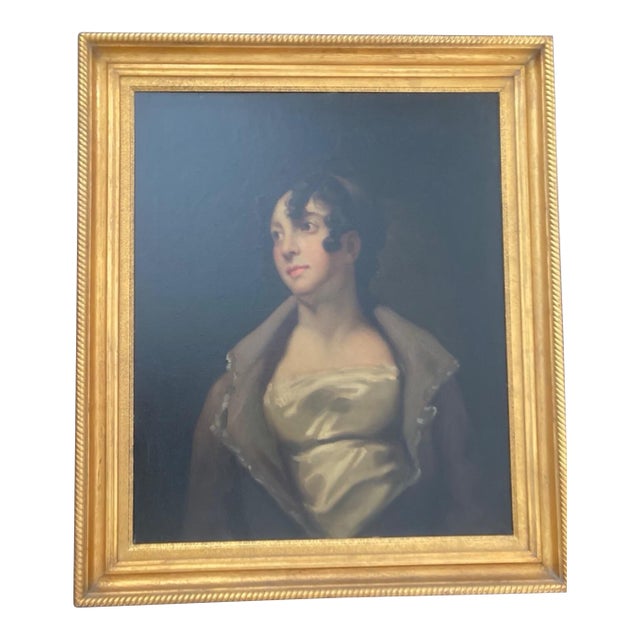 Mid 18th Century Oil Painting of Mrs. Urquhart After Henry Raeburn (1756-1823) For Sale