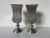 Offered here is a striking pair of vintage pewter vases, crafted in Spain by Pedraza Segovia. Featuring an elegant flared...