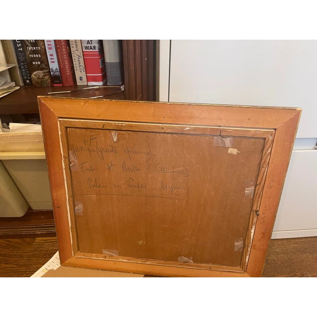 Early 20th Century French Country Landscape Oil Painting, Framed For Sale In New York - Image 6 of 7