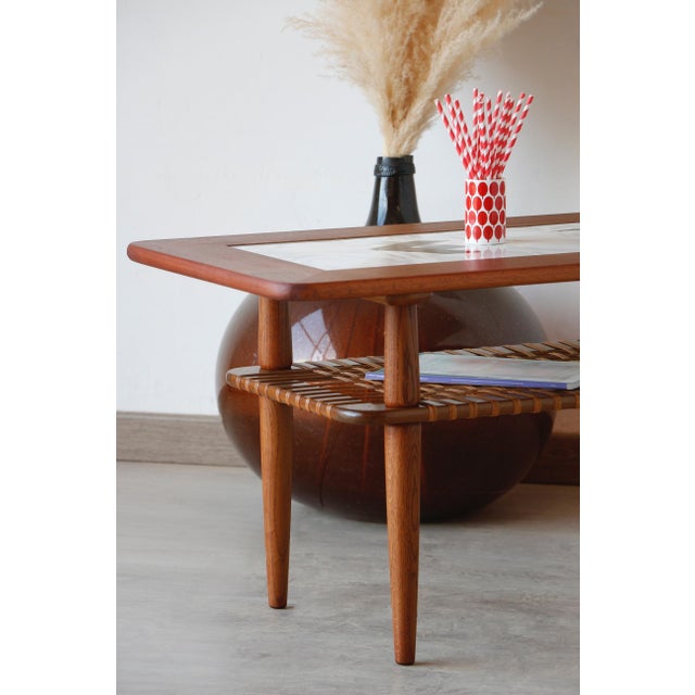 Vintage Teak and Ceramic Coffee Table from Gemina Møbler, 1960s For Sale - Image 4 of 15