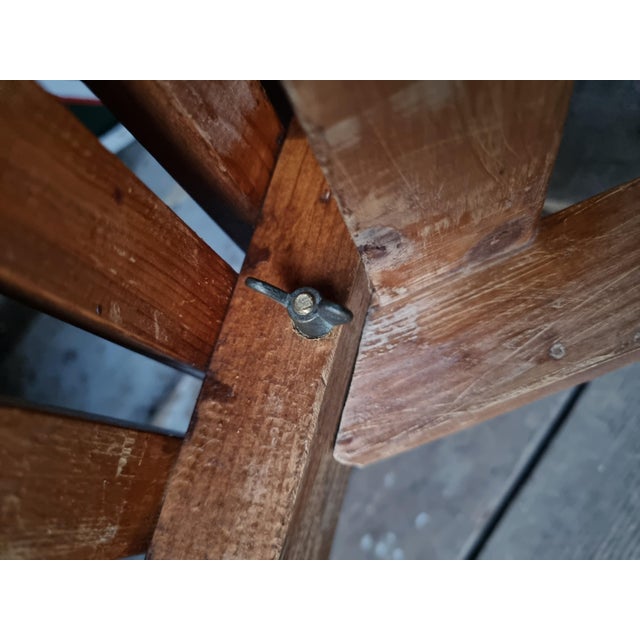 Mid-20th Century Folding Pine Table, 1950s For Sale - Image 4 of 18