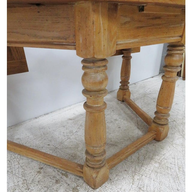 Distressed Country Oak Half Round Desk Chairish